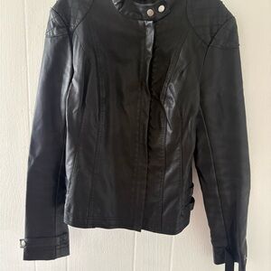 French Connection Black Leather Jacket